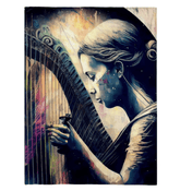 She Can Make That Harp Sing Sherpa Blanket - Beyond T-shirts
